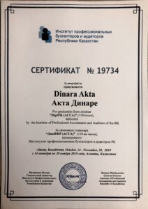 Профессиональные бухгалтерские услуги в Алматы ТОО 